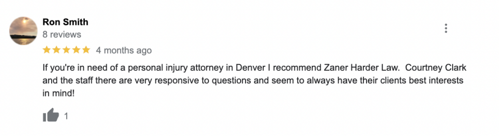 Denver personal injury lawyer review