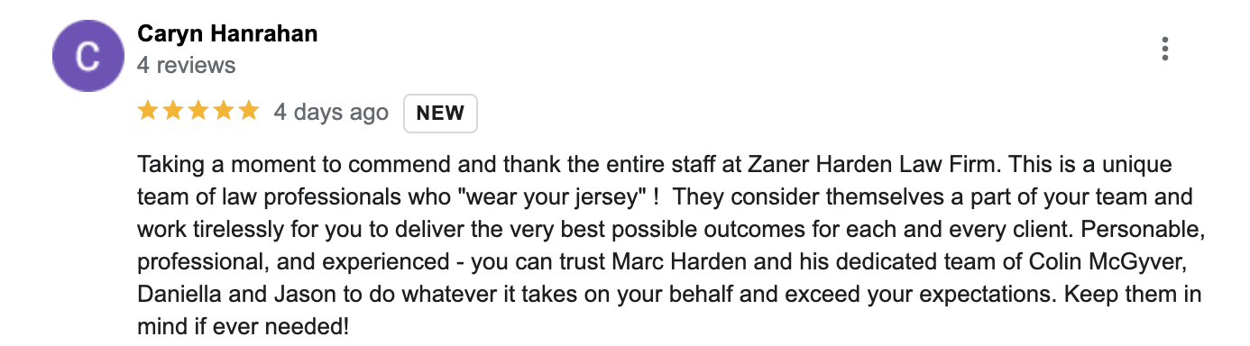 Zaner Harden Law Denver Office Review