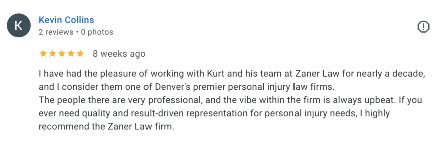 Denver Bicycle Accident Lawyer Review