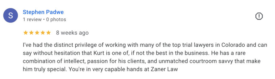 Denver Workplace Accident Lawyer Review